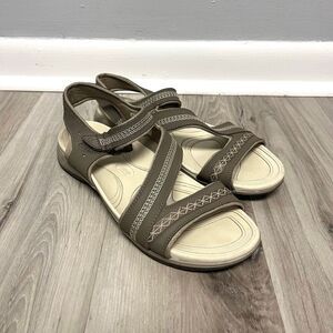 Dr. Scholl’s Sandals Women’s 9 Dion Brown Leather Strappy